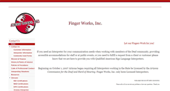 Desktop Screenshot of finger-works.com